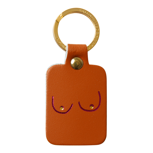 Boobs Keychain (Brown)