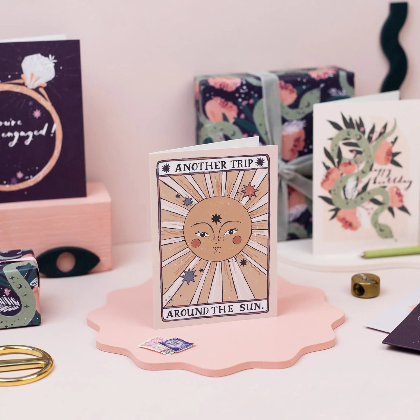 Tarot Sun Birthday Card